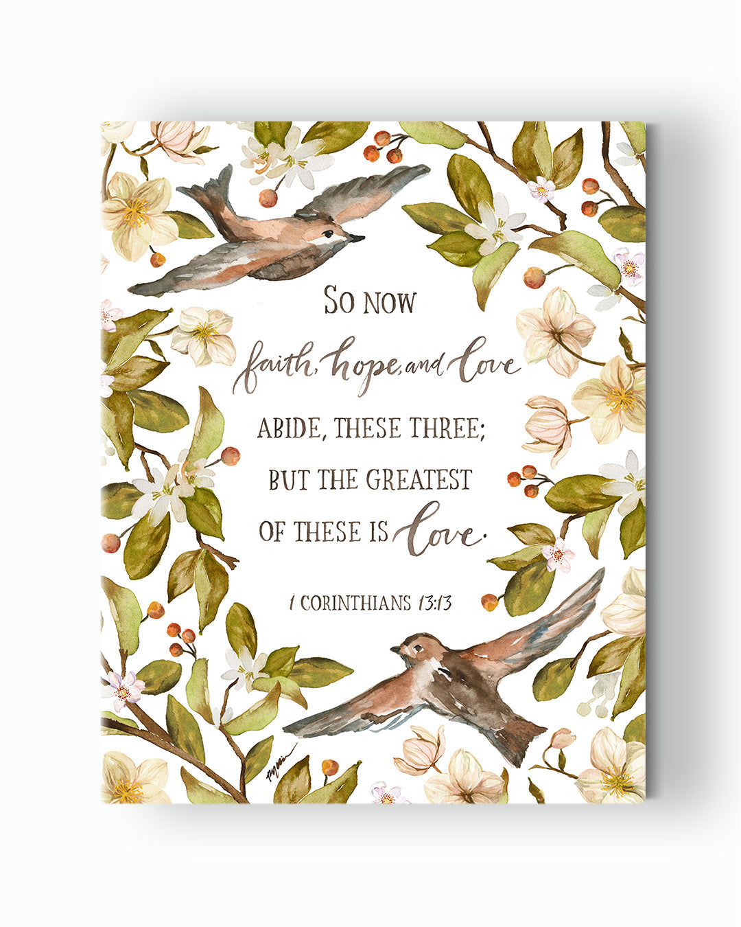 1 Corinthians 13:13 | Faith, Hope, Love Canvas