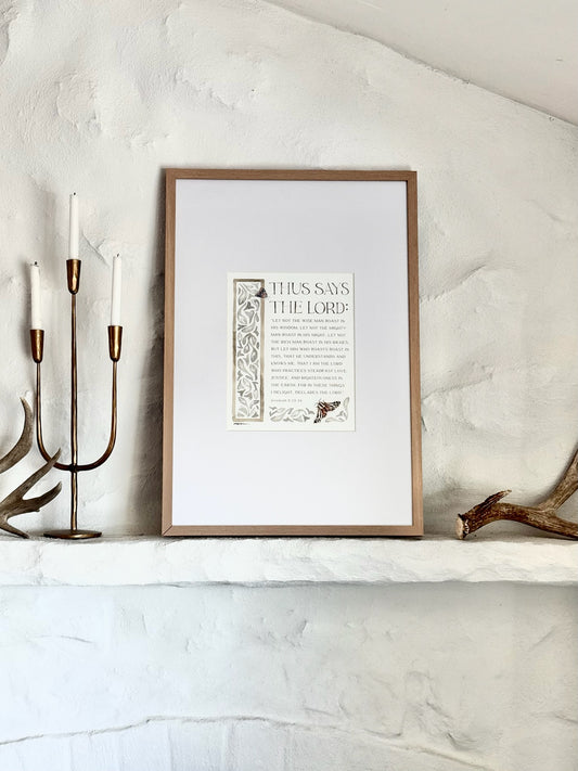 Jeremiah 9:23-24 | For In These Things I Delight Print