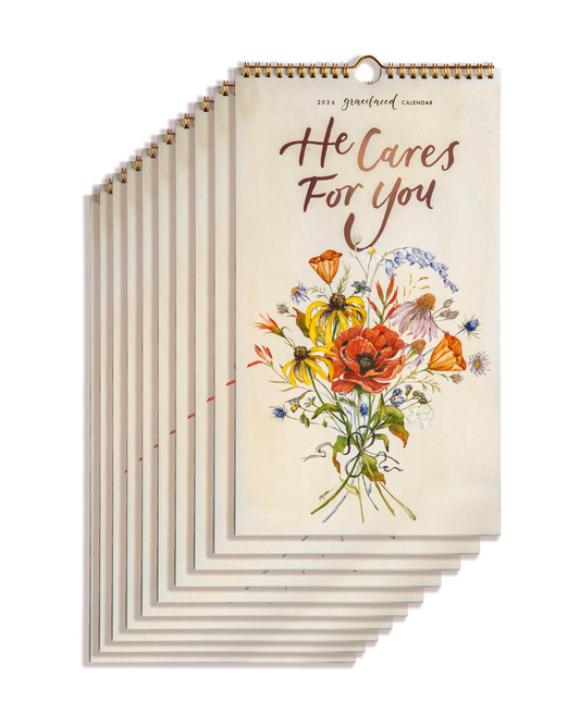 He Cares For You 2026 Calendar (10-Pack)