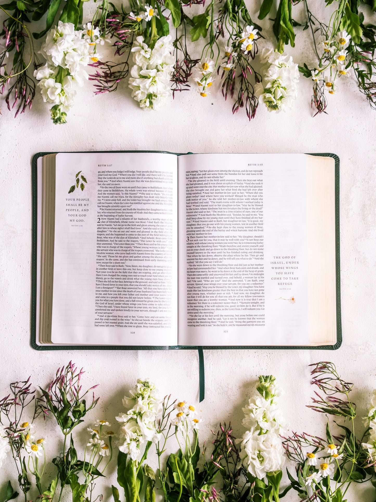ESV GraceLaced Bible, Journaling Edition (Artwork by Ruth Chou Simons) (TruTone, Quiet Forest)