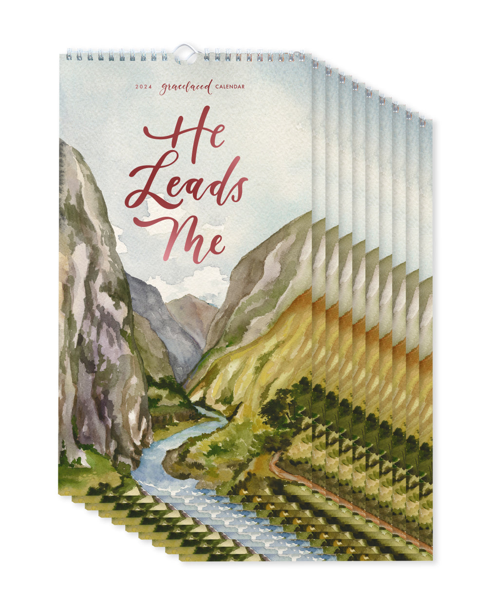 He Leads Me 2024 Calendar (10-Pack)
