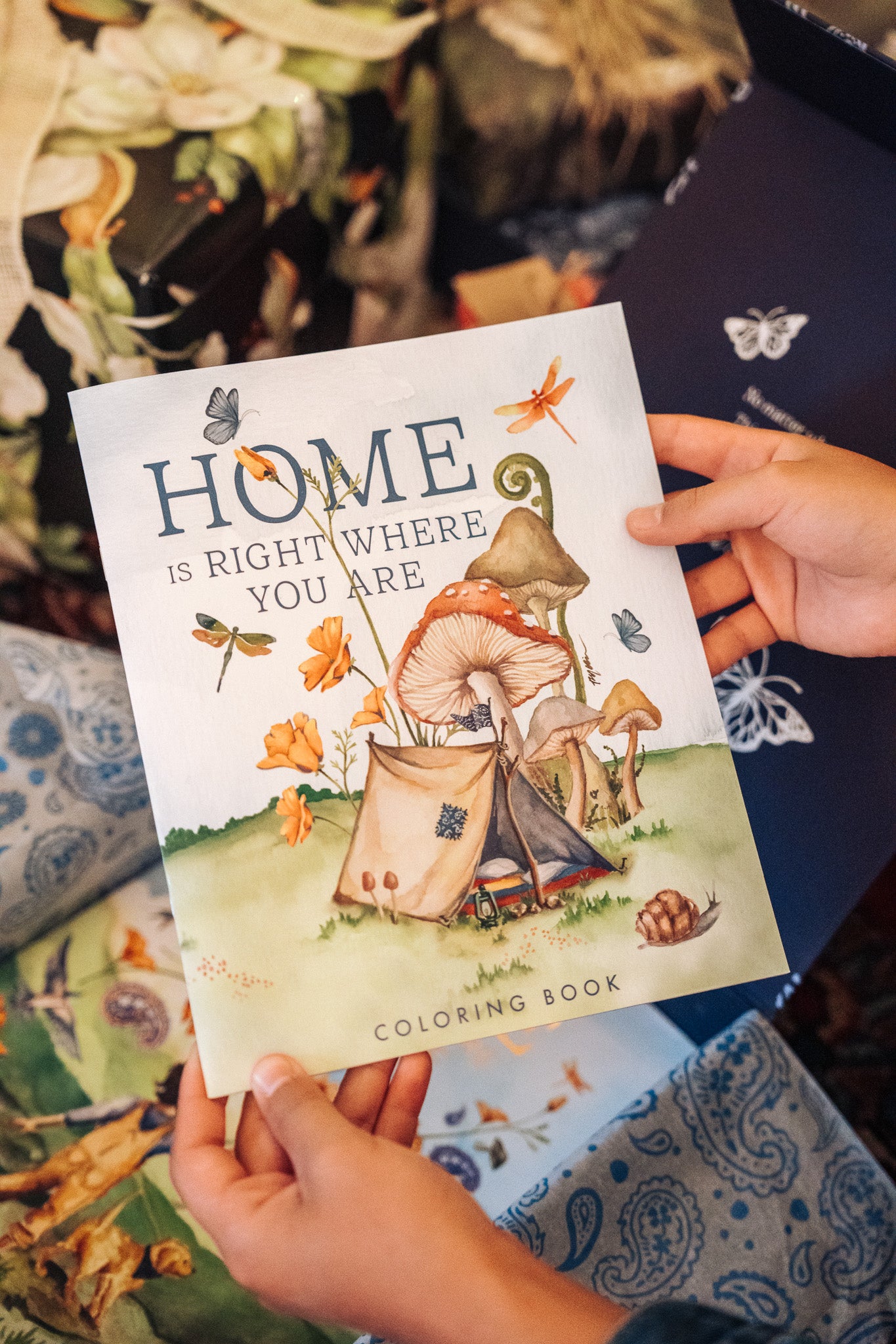 Home Is Right Where You Are, Ruth Chou Simons,Coloring Book, Kids Gift Set, Psalm 23, dog, bandana