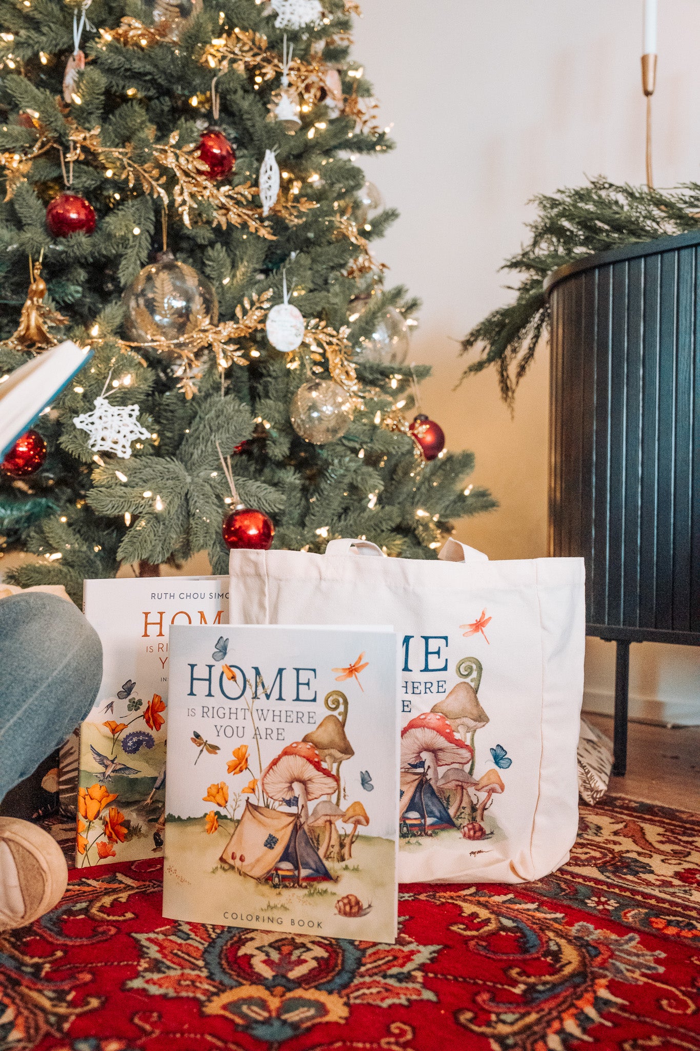 Home Is Right Where You Are, Ruth Chou Simons,Coloring Book, Tote Bag, Kids Gift Set, Psalm 23, cute gift box