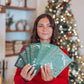 isaiah 6:9, christmas notecards, dove, green, gold foil, holiday cards, gracelaced