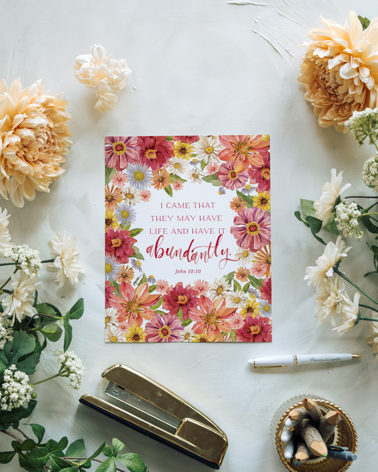 John 10:10 | Life Abundantly Print