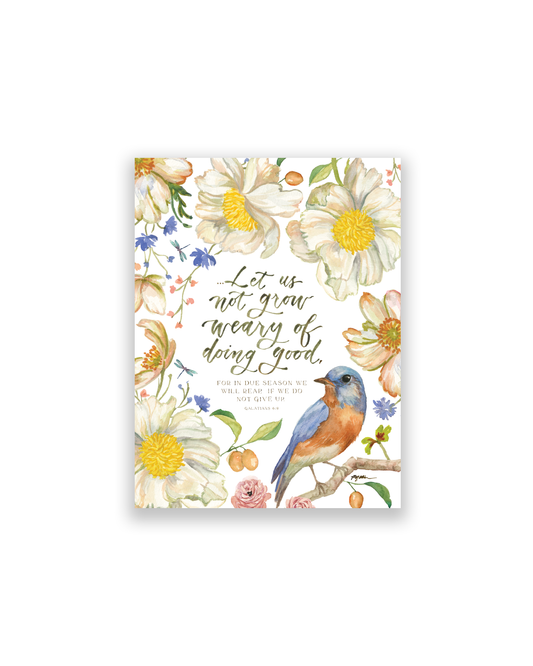 Galatians 6:9 | Let Us Not Grow Weary Notecard Set