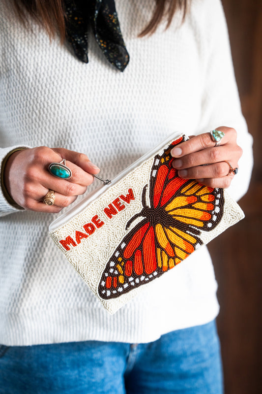Made New Beaded Pouch