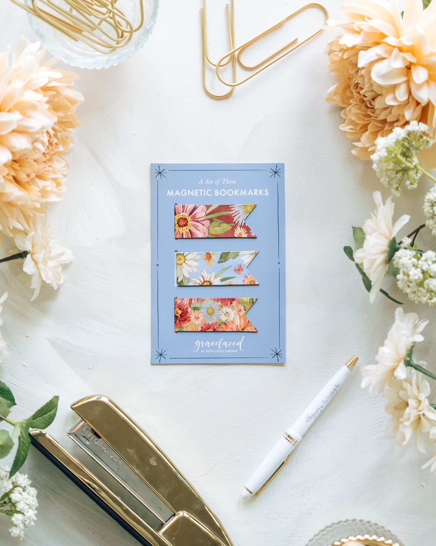 Daisy Magnetic Bookmark Set