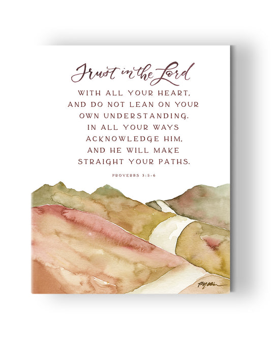 Proverbs 3 trust in the Lord-Christian art canvas