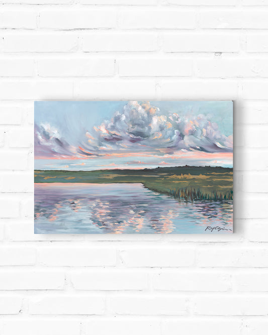 Psalm 23 painting He Leads Me Beside Still Waters by Ruth Chou Simons - wall art canvas