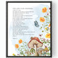 Home Is Right Where You Are, Ruth Chou Simons, mushrooms, whimsical, butterfly, the lord is my shepherd, framed art