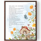 Home Is Right Where You Are, Ruth Chou Simons, mushrooms, whimsical, butterfly, the lord is my shepherd, framed canvas