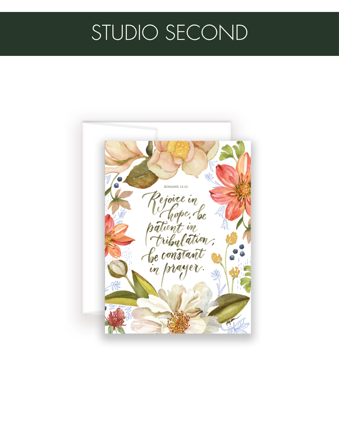 STUDIO SECONDS Romans 12:12 | Rejoice in Hope Notecard Set