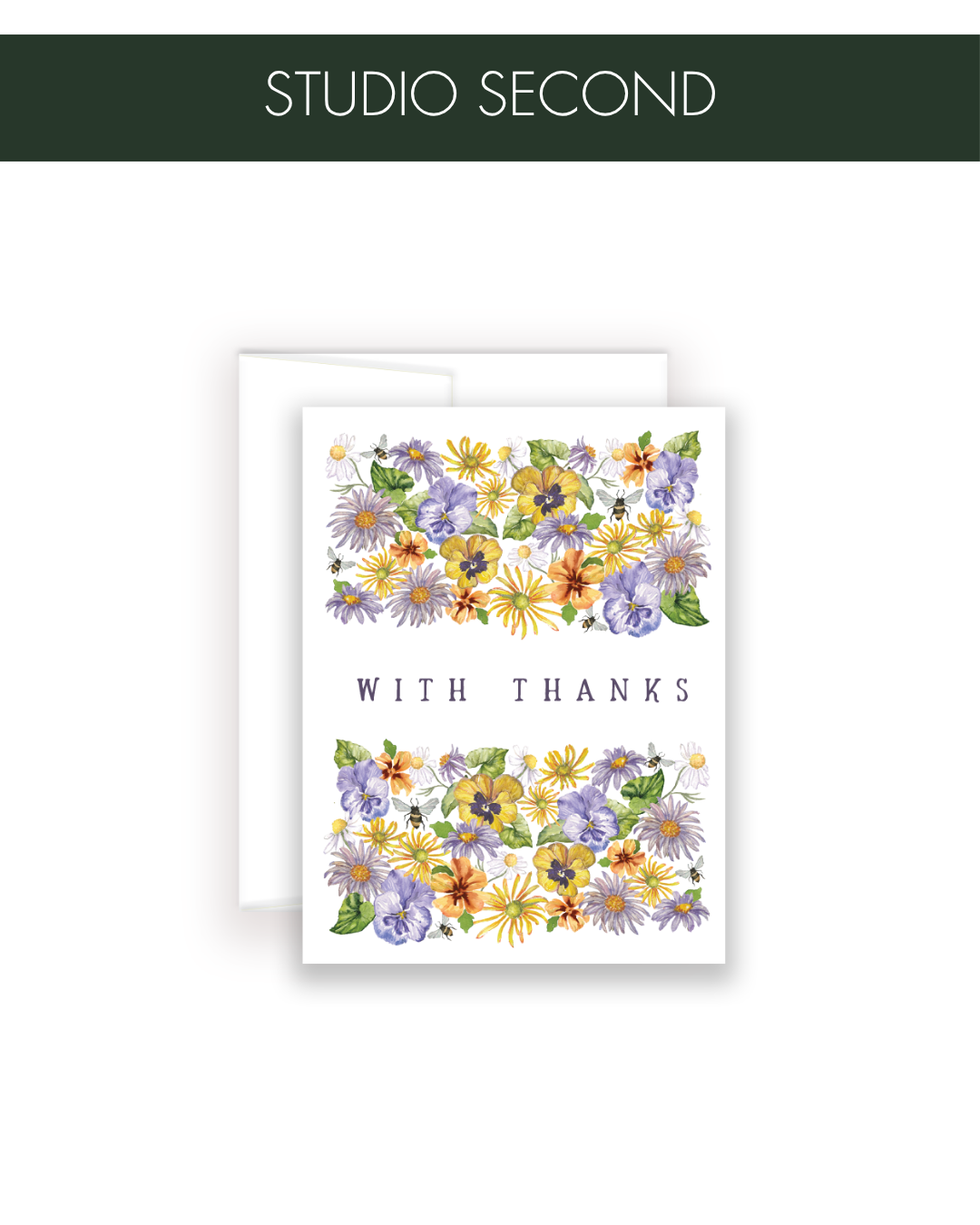 STUDIO SECONDS With Thanks Notecard Set