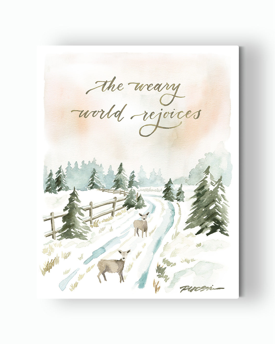 The Weary World Rejoices Canvas
