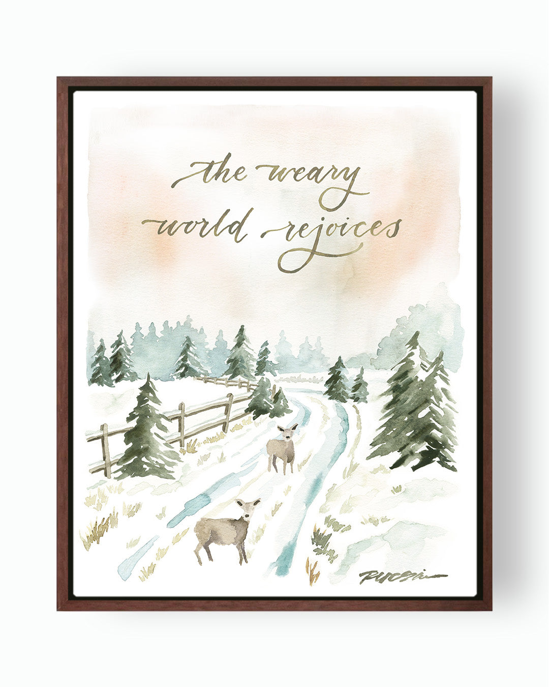 The Weary World Rejoices Canvas