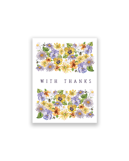 With Thanks Notecard Set