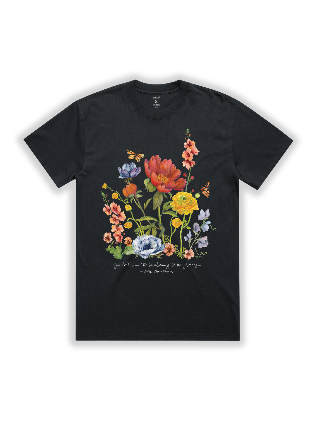 【GW最終】chopova lowena 21AW flower Tshirt Multicolor Poster Oversized Jersey T-shirt by Chopova Lowena on Sale