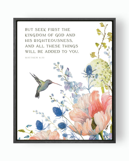 Matthew 6:33 | Seek First the Kingdom of God Canvas