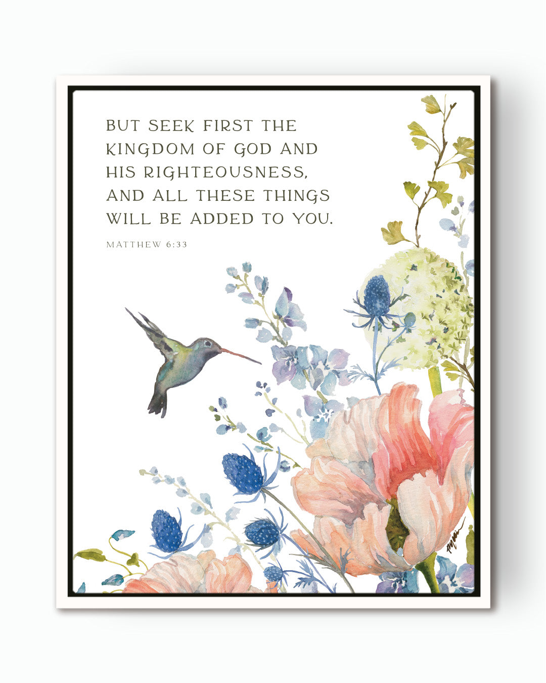Matthew 6:33 | Seek First the Kingdom of God Canvas