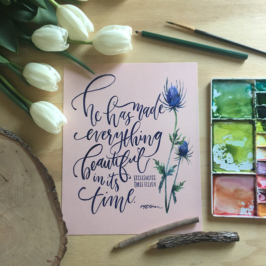 In Its Time (Peach) Print