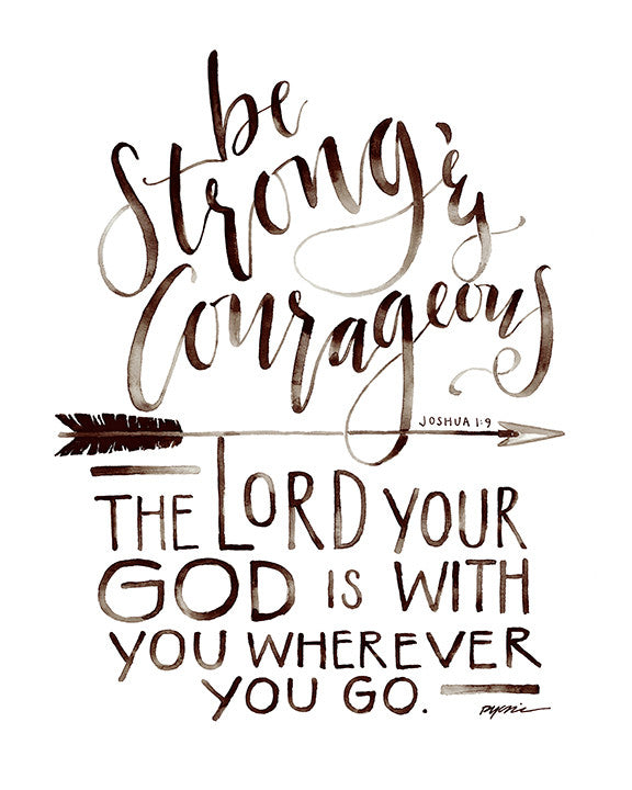Be Strong and Courageous Canvas