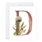GraceLaced letter D personalized monogrammed note card by Ruth Chou Simons