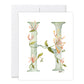 GraceLaced letter H personalized monogrammed note card by Ruth Chou Simons