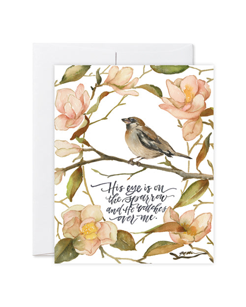 His Eye Is On The Sparrow Notecards