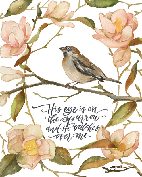 His Eye Is On The Sparrow Canvas