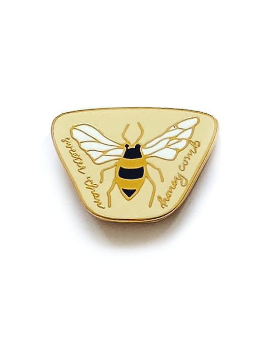 Honeycomb Enamel Pin