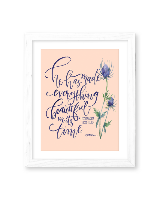 In Its Time (Peach) Print