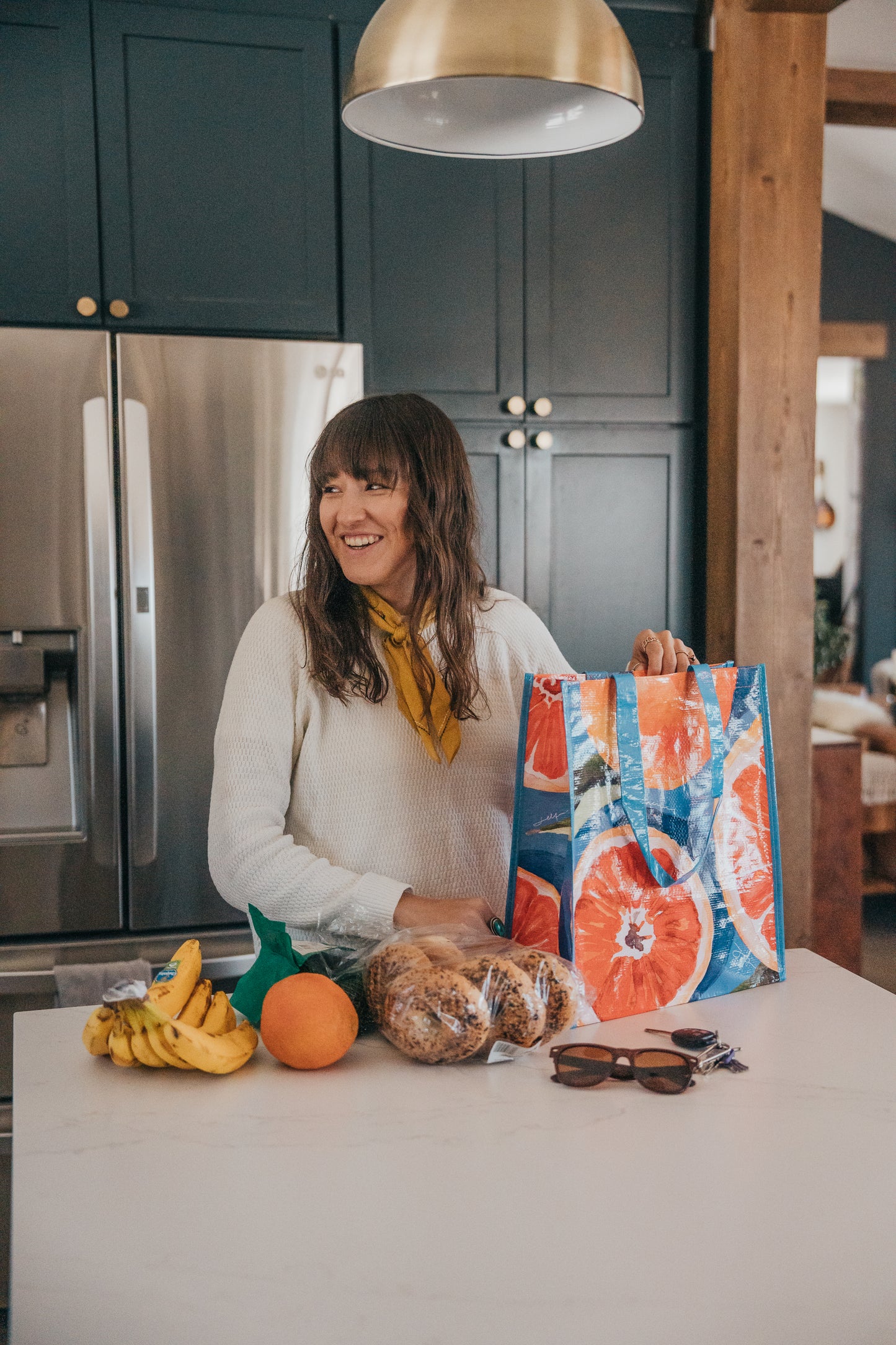 reusable grocery shopping bag - fruit of the spirit market tote by GraceLaced