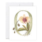 GraceLaced letter O personalized floral watercolor monogrammed note card by Ruth Chou Simons