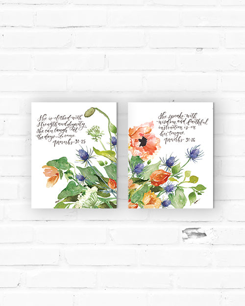Proverbs 31 Diptych Canvas