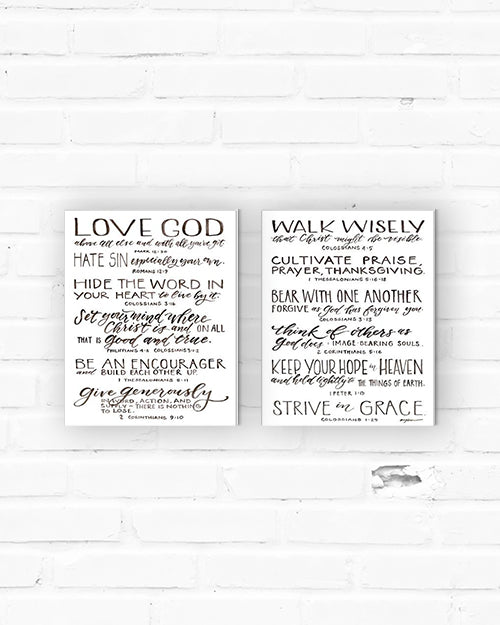Resolutions Canvas Diptych