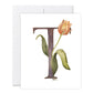 GraceLaced letter T personalized floral watercolor monogrammed note card by Ruth Chou Simons
