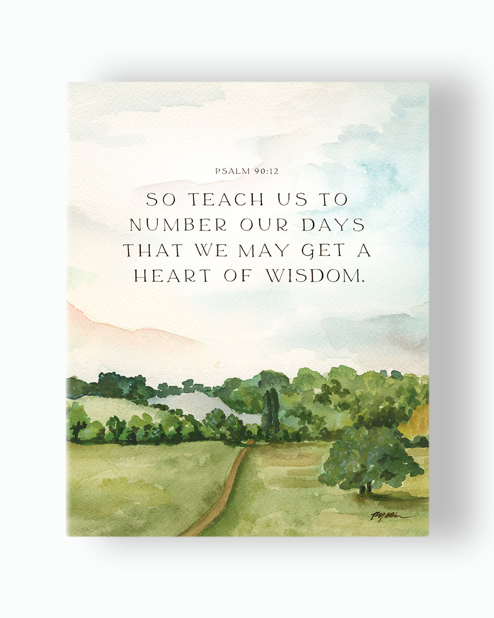 Teach Us To Number Our Days Canvas