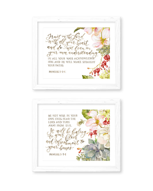 Proverbs 3 Diptych