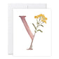 GraceLaced letter Y personalized floral watercolor monogrammed note card by Ruth Chou Simons